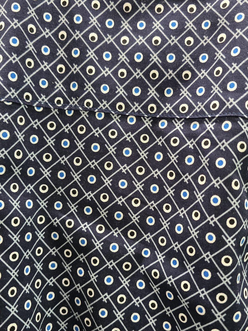 American Breed Men's Navy Geometric Button-Down Shirt - Picture 5 of 6